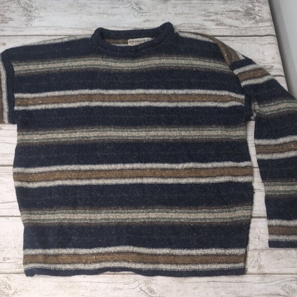 Vintage Union Bay Striped Crewneck Sweater Size Large - Picture 1 of 6